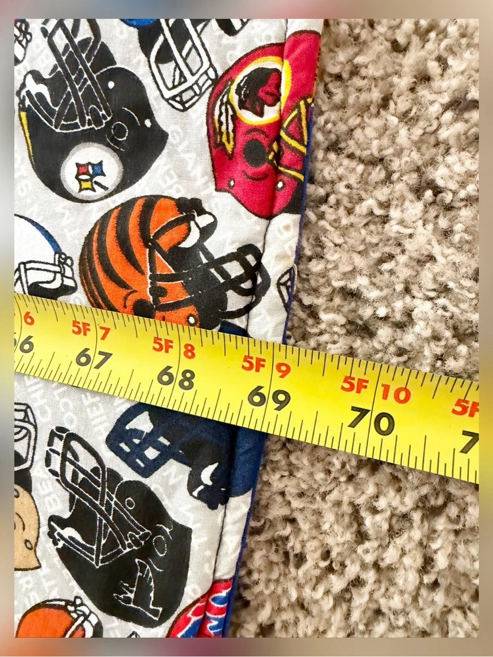 NFL Football Team Hand Made Throw Quilt Blanket